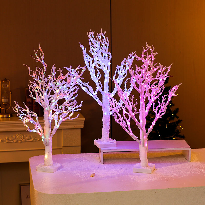 Nuevo 65cmPVC luminoso árbol de navidad decoración decoración de navidad ventana escritorio árbol de navidad adorno