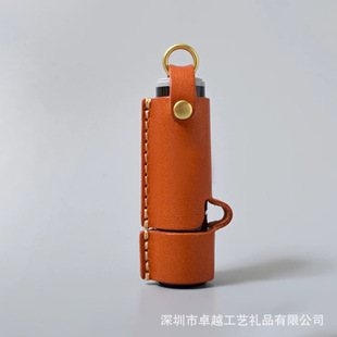 Cross-border pu lipstick storage bag portable keychain lipstick anti-lost storage bag lip gloss leather case lipstick protective cover