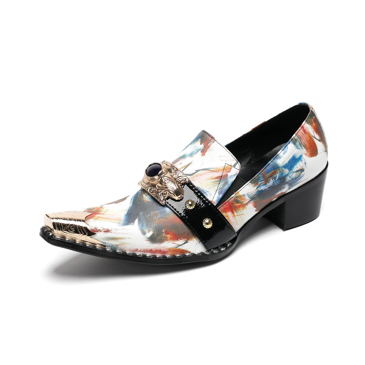 Повседневные мужские свадебные туфли дерби из натуральной кожи с цветочной пряжкой ручной работы, деловые кожаные туфли в британском стиле в стиле ретро, ​​формальные кожаные туфли-оксфорды с острым носком