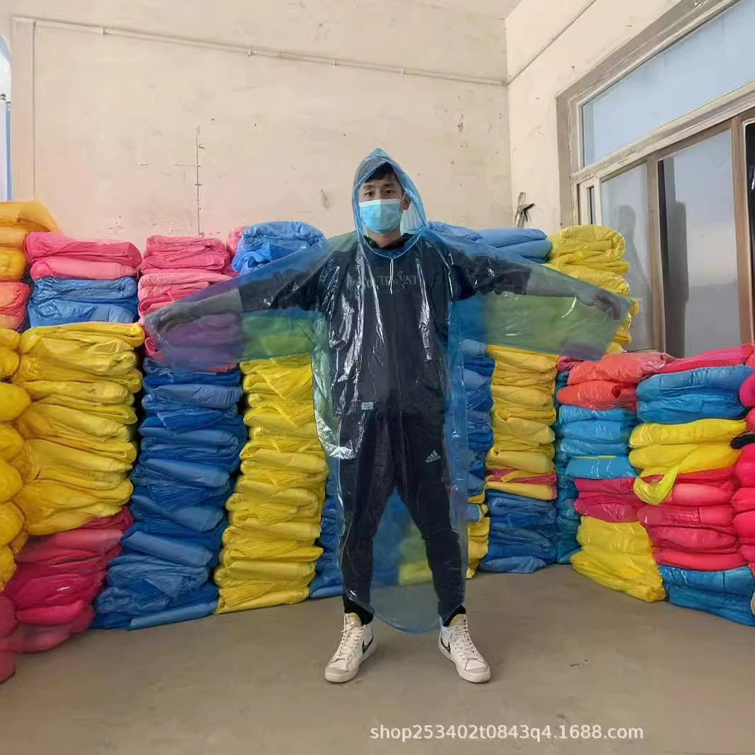 Пловер] Одноразовый пуловер дождевик каркасный плащ утолщенный дрейфующий тур пончо концерт оптом