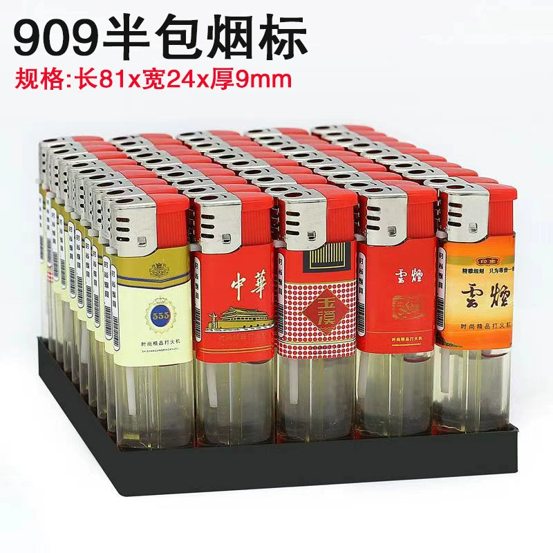 Одноразовые обычные пластиковые зажигалки с открытым огнем оптом персонализированные 909 супермаркет магазин зажигалки