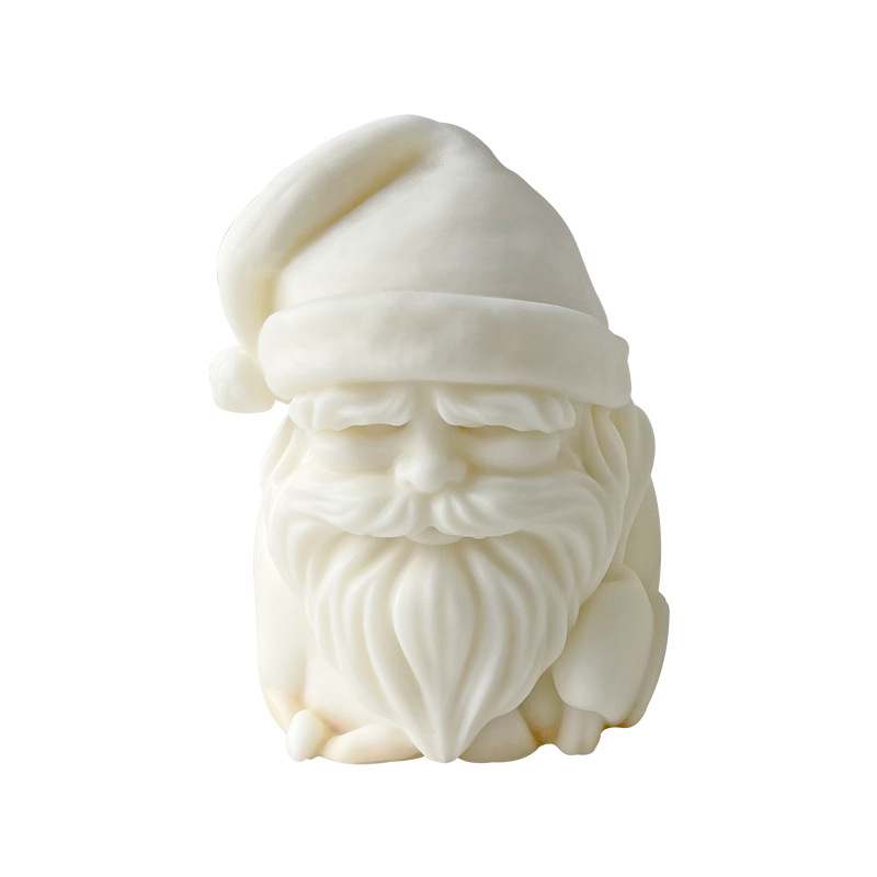 Jiahuimei Santa Claus vela molde DIY Navidad aromaterapia vela jabón hecho a mano regalo molde de silicona