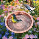 New Amazon American Style Vintage Iron Decoration Birds Feeding Water Bathtub Garden Decoration Outdoor Flower Pot