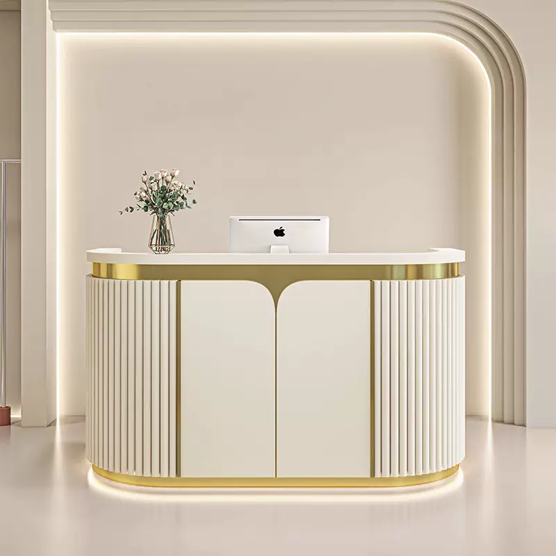 美容院吧台收银台简约现代服装店女装店小型柜台瑜伽馆前台接待台