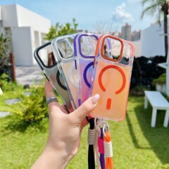 适用于iPhone 17pro max手机壳防摔11pro新款讯彩变色龙强磁吸16+