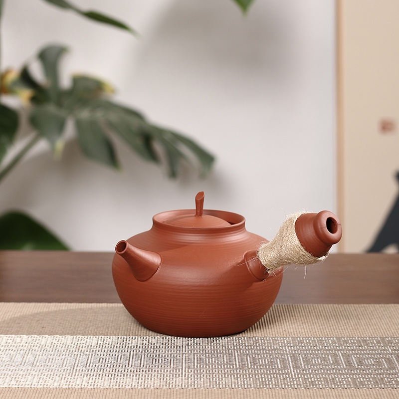 [Tao Chao Wen Chuang] Chaozhou Sand and Water Burning Small Tea Set High Scoop Sand and Water Pot Pottery Pot Boiling Teapot Ceramic