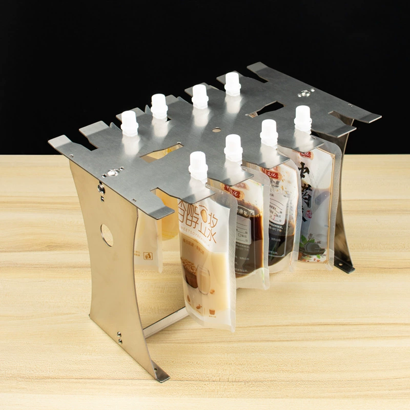 Самостоятельная всасывающая сумка для наполнения мешка для наполнения мешка для соевого молока машина для наполнения мешка для напитков полка для жидкости