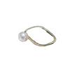 Square jewelry, wedding ring, silver 925 sample