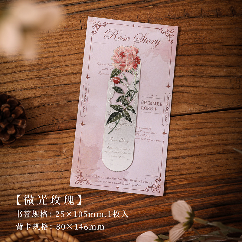 Marcador de metal de estilo nacional hueco-hacia fuera exquisito cultural y creativo estilo antiguo clásico creativo retro pintura al óleo página clip insignia colgante