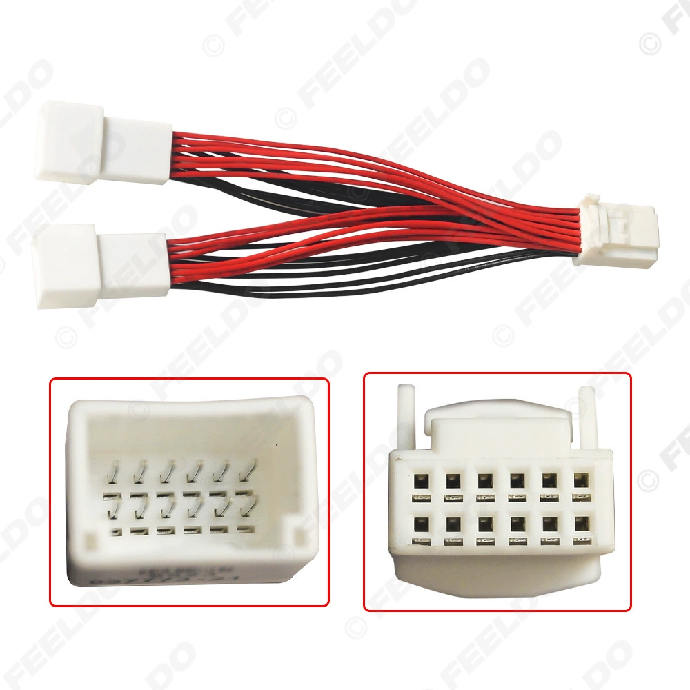 Соответствующий для автомобиля кабеля 2 до 1 Тойота Лексус ВСПОМОГАТЕЛЬНОГО аудио и видео-изменение привязает один кабель минуты 2 ы