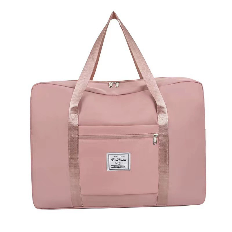 Luggage handheld organizer bag for traveling, folding bag strap, fuchsia storage bag, wholesale