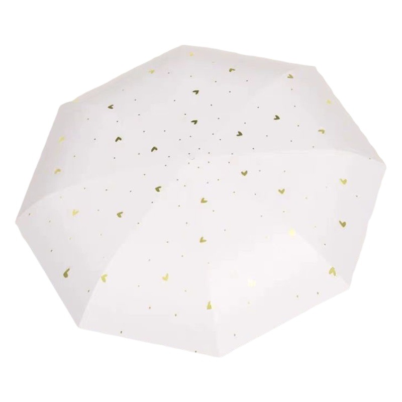 Paraguas portátil Mini pequeño cinco veces paraguas de la cápsula estudiante paraguas soleado y lluvioso de doble uso de protección solar femenina sombrilla