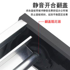 Desk aluminum alloy cable management box TV cabinet cable hole cover plate computer desk cable hole brush cable management decorative cover