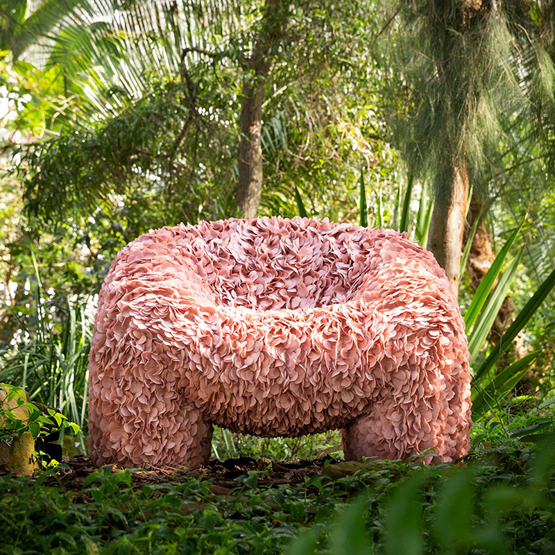 Scandinavian Art Petal Chair Designer Single Sofa Creative Fashion Pink Special-Shaped Casual Chair Scandinavian Art Petal Chair Designer Single Sofa Creative Fashion Pink Special-Shaped Casual Chair