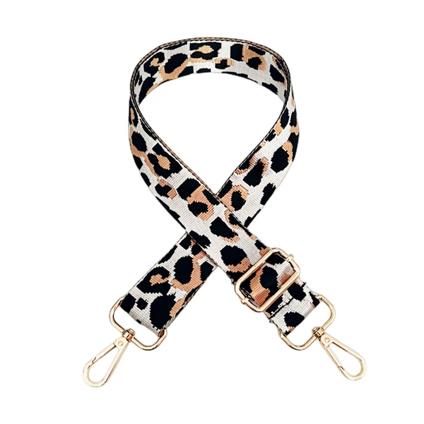 White khaki gold buckle