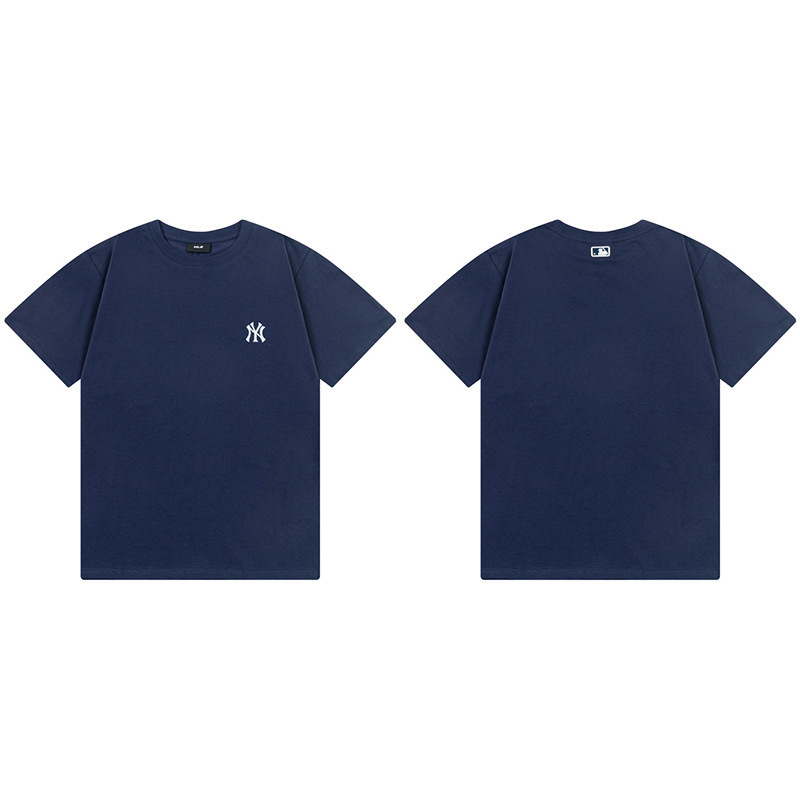 韓国新作MLBバックロゴ大プリントNY半袖Tシャツ男女兼用刺繍カジュアル半袖|undefined
