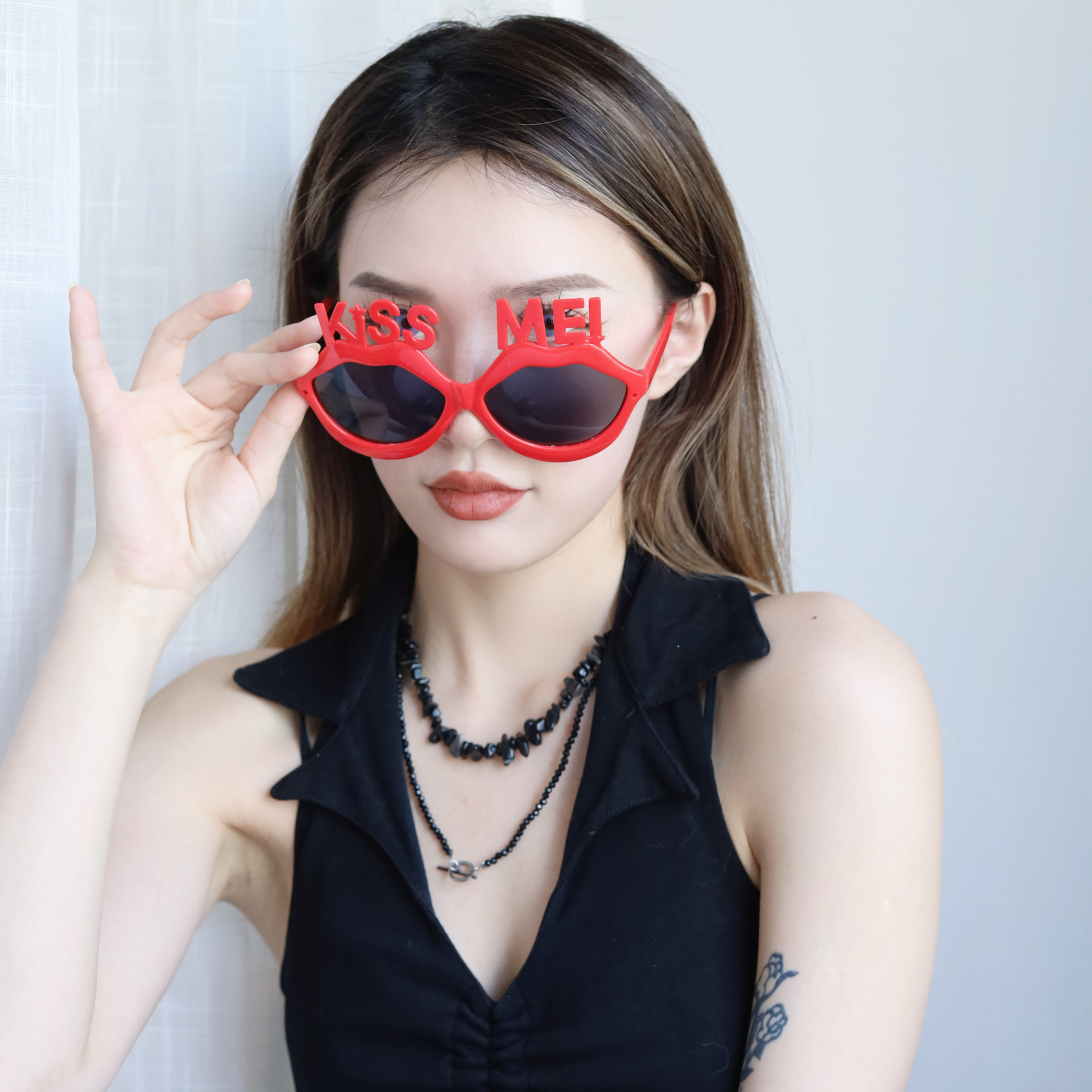 Gafas Decorativas de Corazón para San Valentín de Plástico ABS para Fiestas y Celebraciones