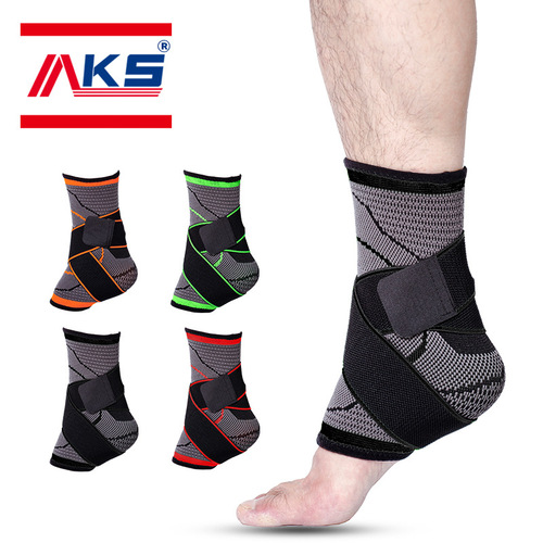 Cross-border sports ankle brace Amazon nylon outdoor bandage ankle knitted pressurized basketball special sports ankle brace