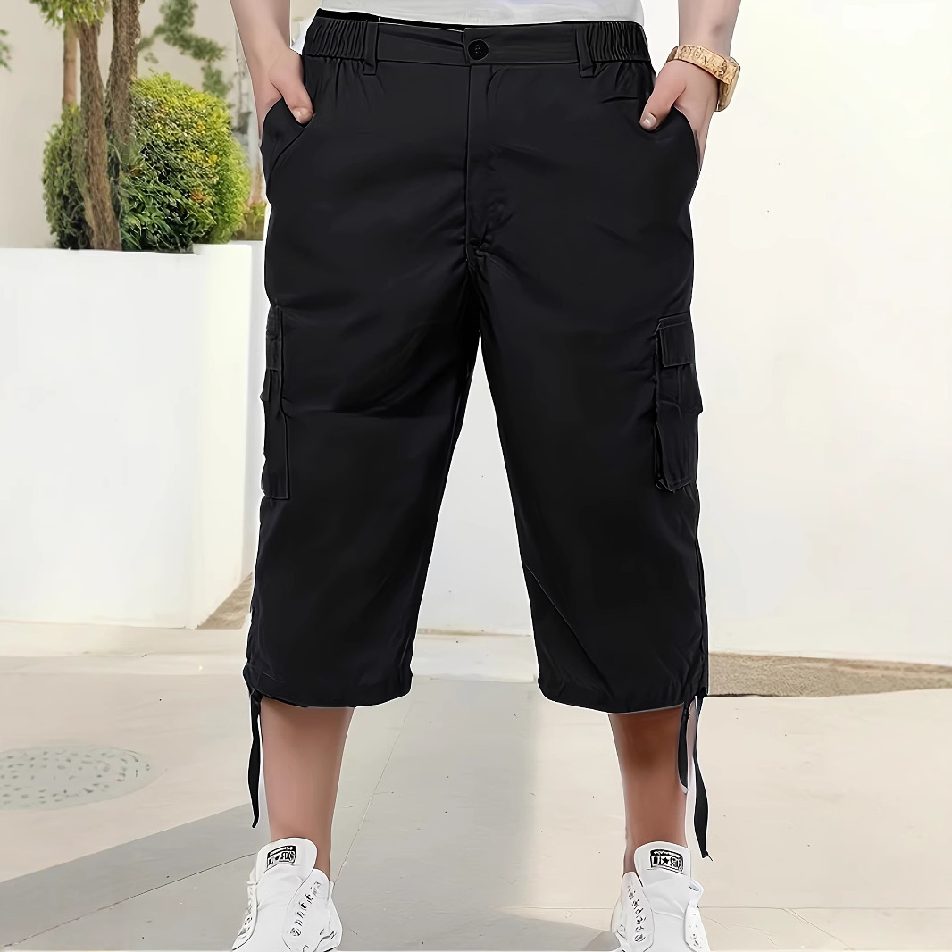 Cross-border Men's Casual Multi-pocket Tooling Shorts Men's Loose Outdoor Casual Pants Capri Pants