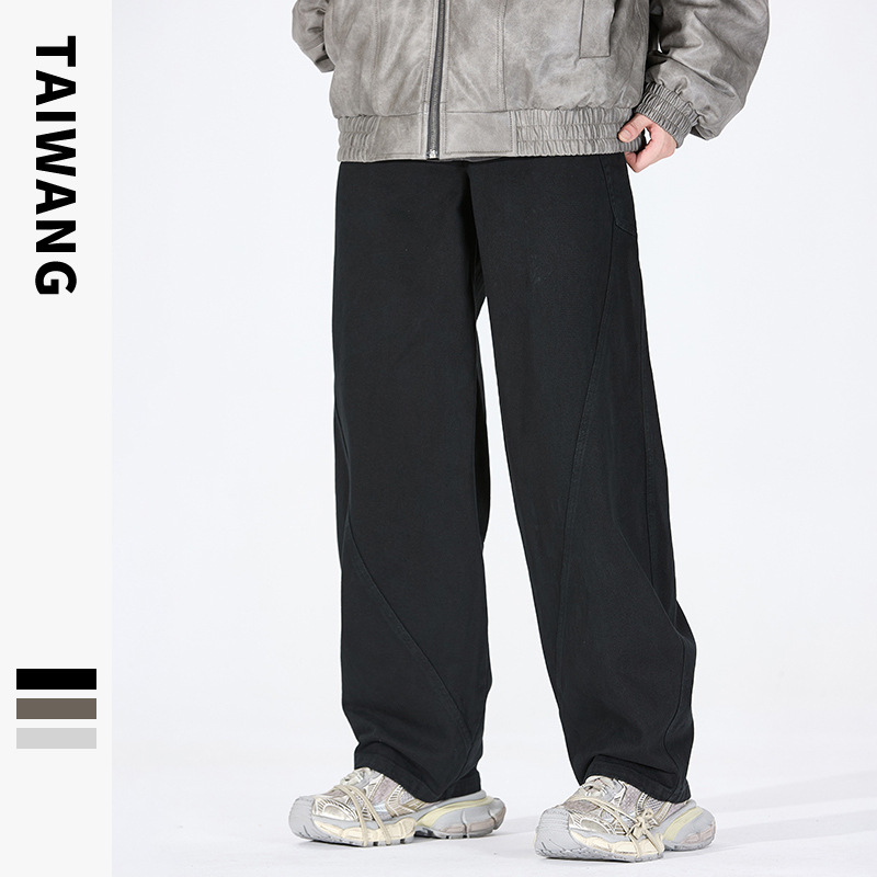 Men's Clothing Men's Wear 2024 Retro Casual Pants Autumn and Winter Multi Pocket Workwear Loose Scimitar Pants Men's Trousers_viptrois.com