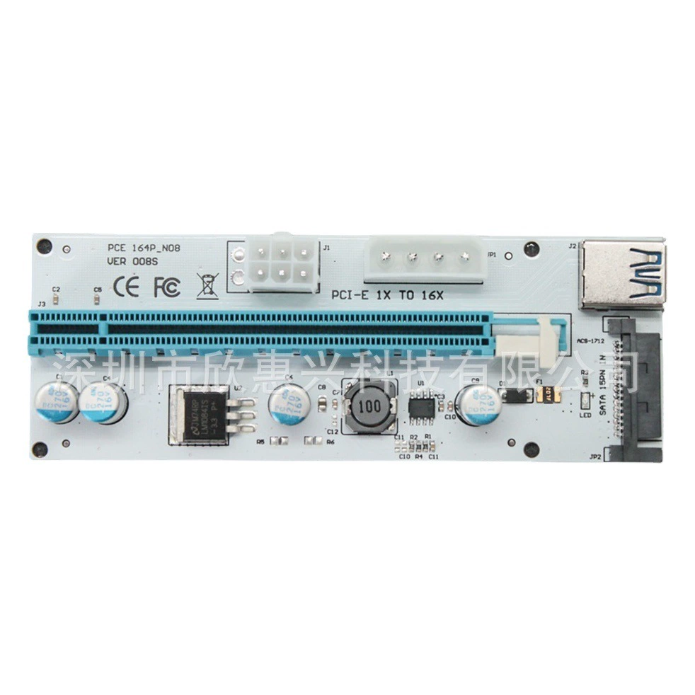 Удлинительный кабель видеокарты PCIe pci-eV010 Карта-адаптер PLUS VER009S Black Diamond от 1X до 16X разъем