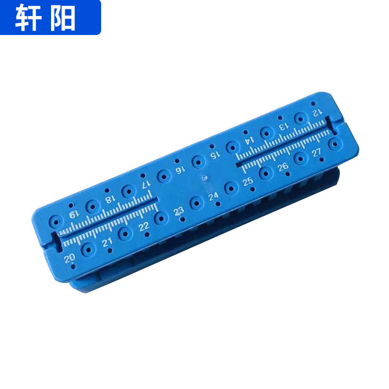 Dental Root Canal Measuring Table Hospital Accessories Oral Dental Materials with Scale Cleaning Table Dental Glue Tip Measuring Ruler