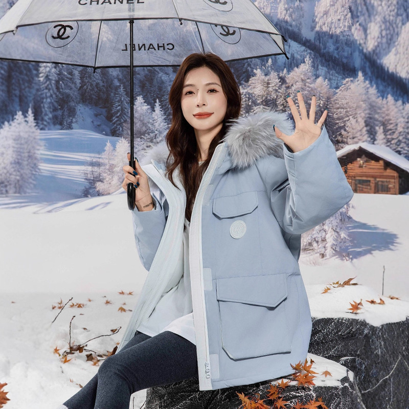 2025 New Plus-Size Parka Mid-Length Maternity down Jacket for Women Extra Large Size 2445