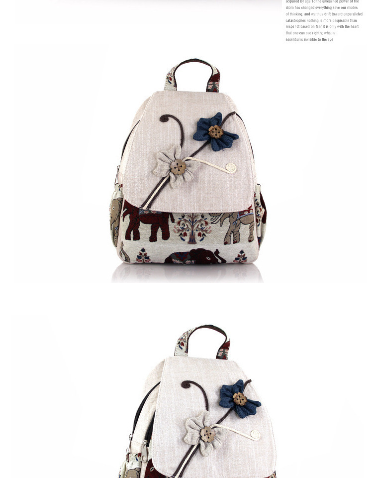 Blume Reisen Rucksack Für Damen display picture 2