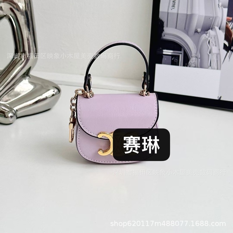 ファッショナブルなクロスボディロープヘッドフォンバッグ Airpods 保護カバー第 3 世代ワイヤレス Bluetooth ヘッドフォンケースレザー小銭入れに適しています|undefined