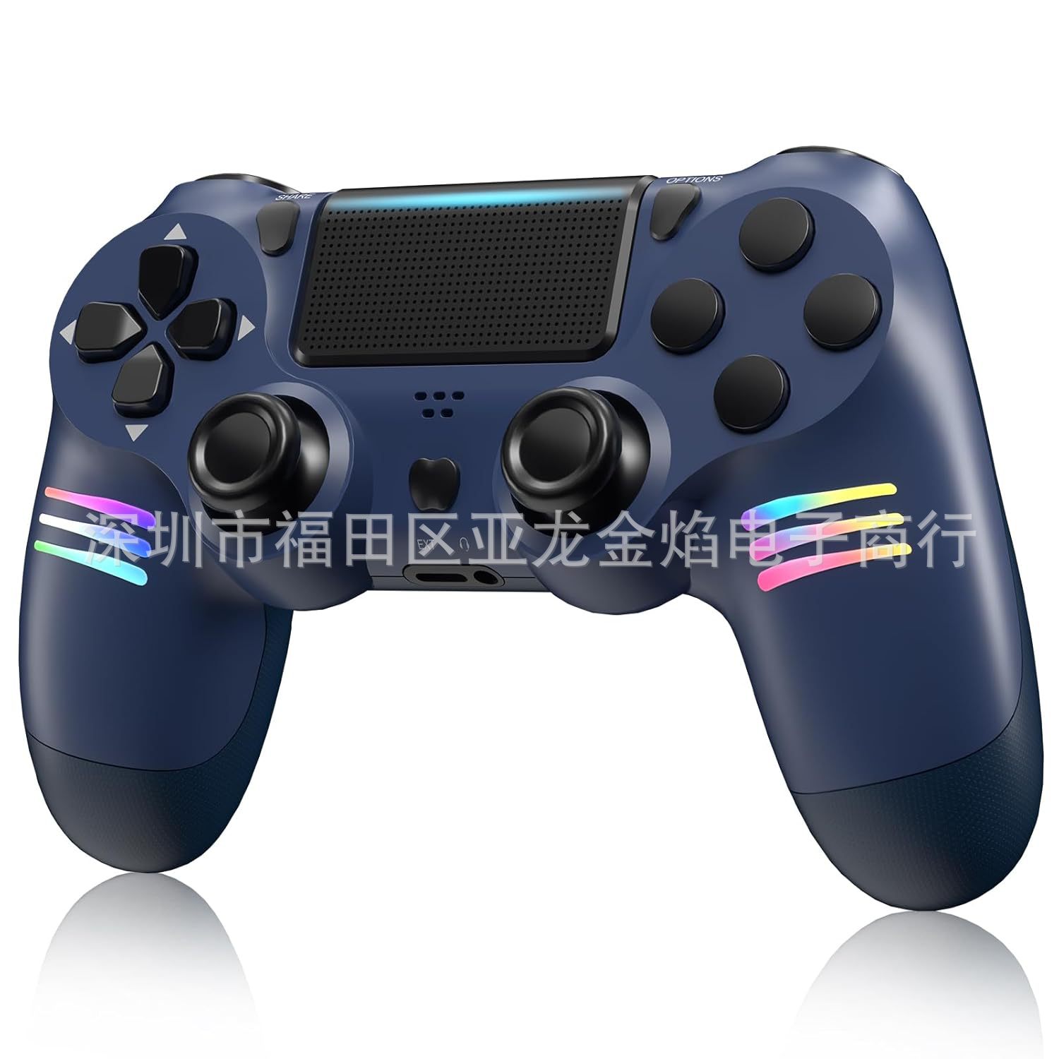 Privado modelo P4 colorido luz Bluetooth mango inalámbrico doble vibración seis ejes sentido del cuerpo P4 mango