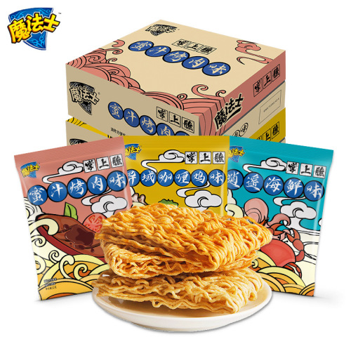 Unified Xiao Huanyan Xiaodangjia Magic Warrior Crispy Noodles Broken Pieces Dry-Eaten Instant Noodles Snacks Retro Snacks Wholesale