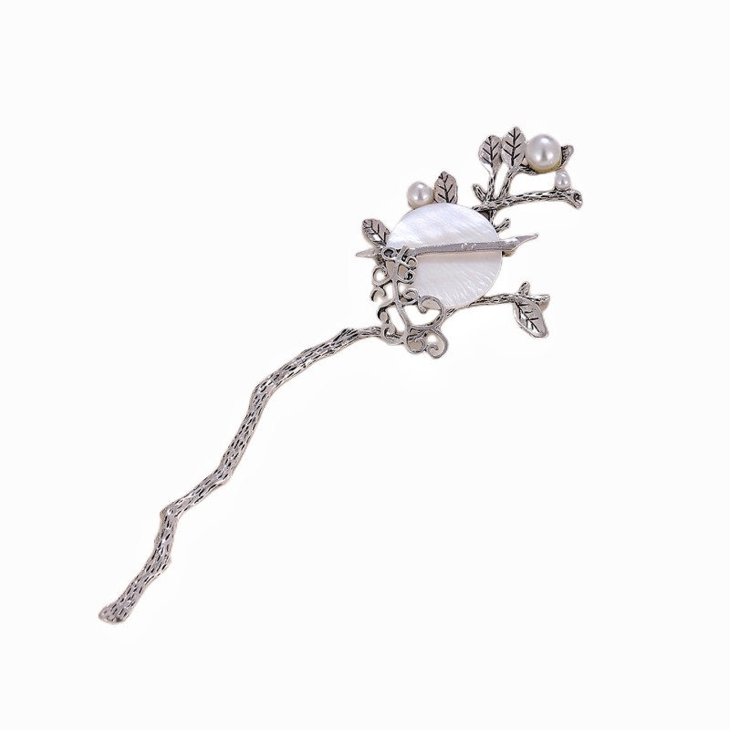 IU mismo estilo horquilla Li zhien Zhang Luna Llena negro diamante hueco headwear alto sentido horquilla accesorios para el cabello horquilla clip lateral Hada