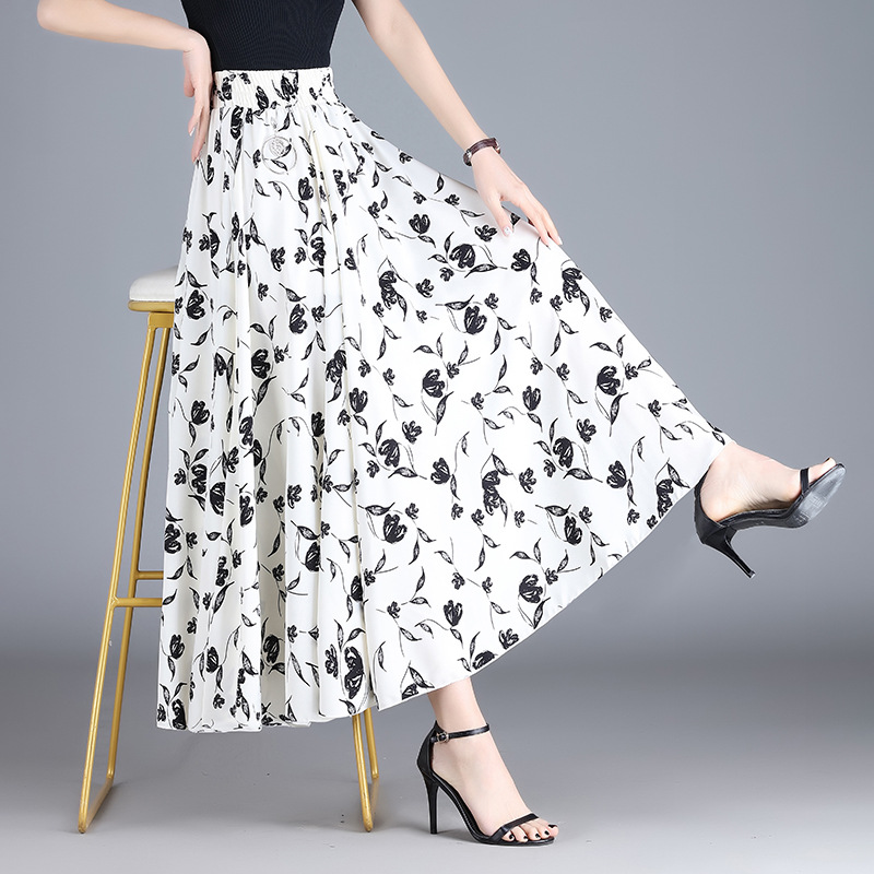 Shiffon summer long skirt