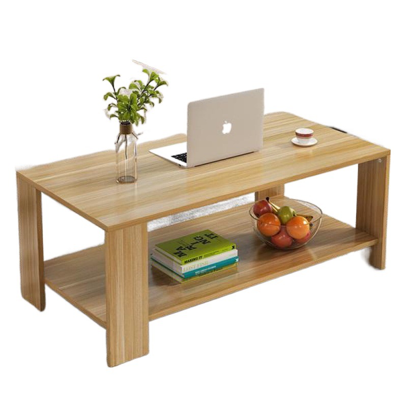 Mesa de centro simple Sala de estar Mesa de centro simple Envío gratis Mesa de té pequeña ensamblada rectangular de madera Fuente de la fábrica Una pieza al por mayor