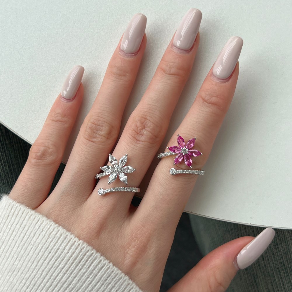 6g Weight Zircon Inlay Material Open Rings Classification Adjustable Ring Size 1 Piece Quantity Holiday, Daily Occasion 925 Sterling Silver Material Geometric Pattern Women's Gender Plating, Inlay Design Basic, Modern Style, Classic Style Style 925 Sterling Silver Zircon Geometric Open Rings 17