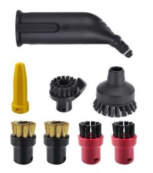 Adecuado para accesorios de vapor Karcher Kach, trapo, trapo, accesorios de vapor Karcher, cepillo redondo pequeño, cepillo de cobre
