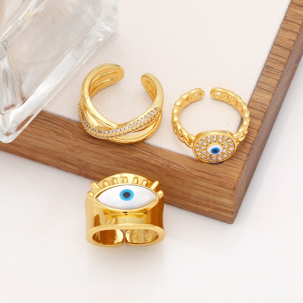 Fashion New Devilu0027s Eye Shaped Open Ring Jewelry Wholesale