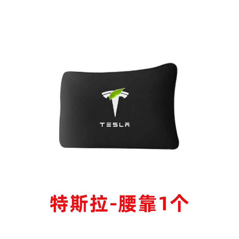 Tesla – For Tesla ModelY/3 Headrest Headrest - black-1-lumbar-support-tesla-modely3