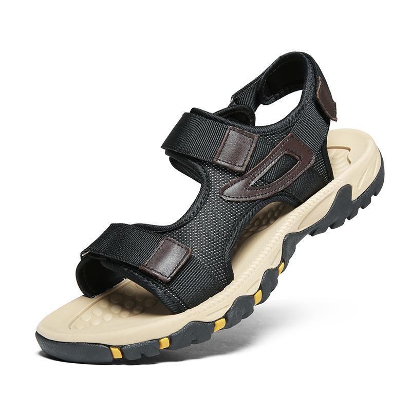 Cross-Border Large Size Sandals for Men, New Summer Trendy Slippers for Men, Super Soft Casual Beach Shoes, Breathable Outdoor Sandals for Men