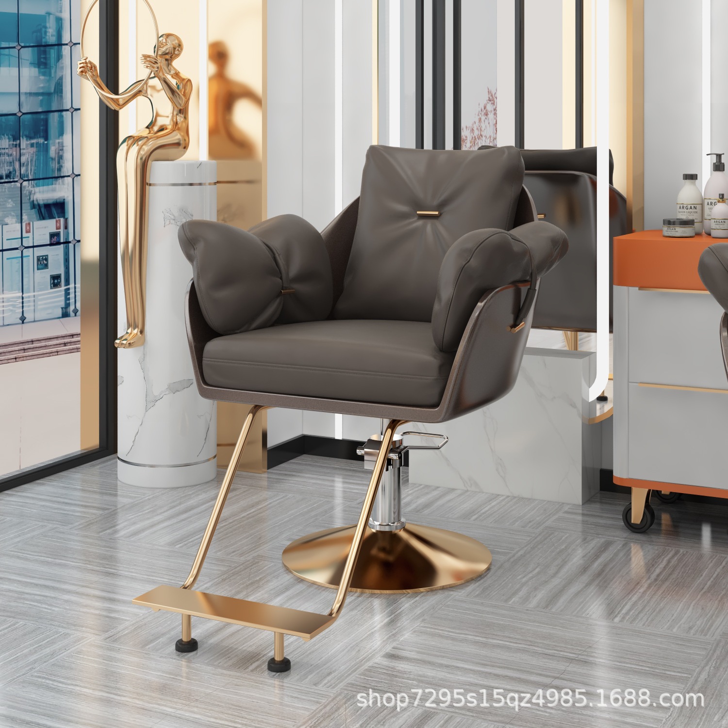 Fábrica directa 3AM silla de peluquería red tienda de marea roja silla barbería salón de corte de pelo silla salón de pelo especial