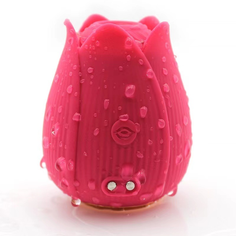 Rose Lotus Vibrator with Suction and Vibration, Silicone Rechargeable Adult Toy for Women — detail image 9