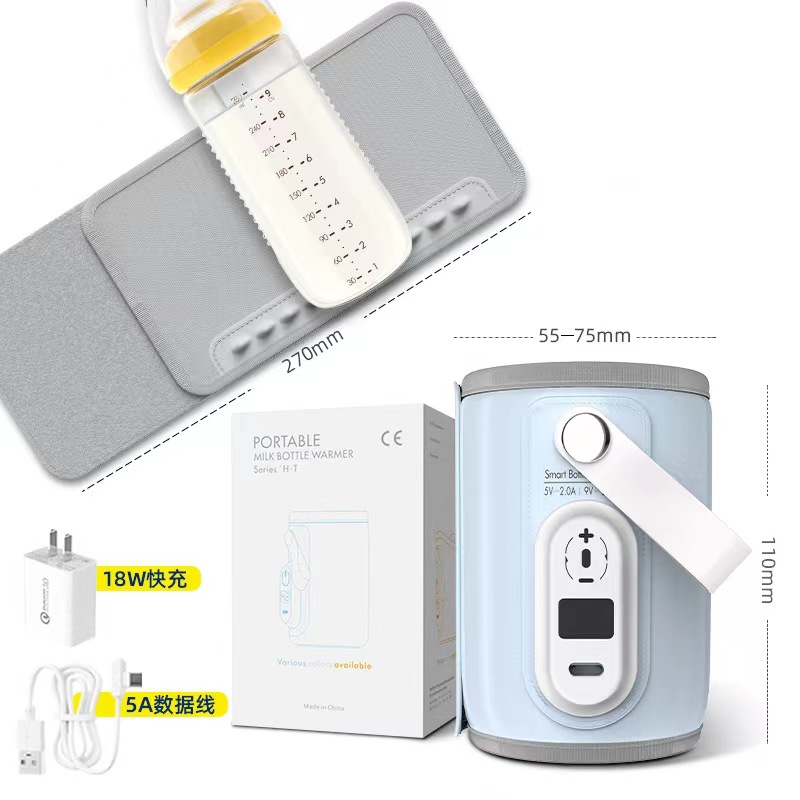 Botella de alimentación multifuncional cubierta de aislamiento portátil de temperatura constante botella de alimentación cubierta de aislamiento de calefacción botella de alimentación al aire libre artefacto de aislamiento