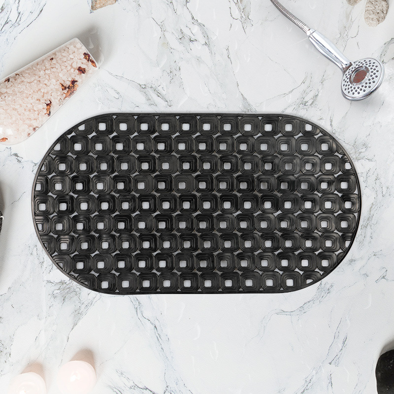 70*39cm oval baño antideslizante estera fuerte ventosa TPR baño estera antideslizante alfombra de baño alfombra de piso