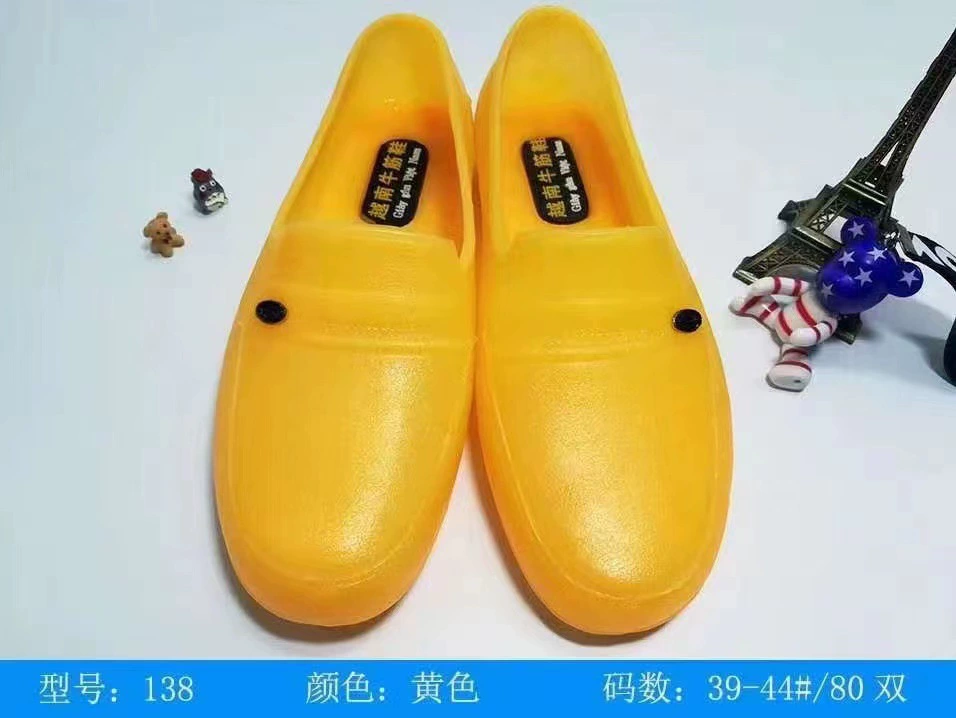 2023 летняя новая классическая мужская Осенняя обувь на строительной площадке, грязевая вода, охрана труда, износостойкая Желтая резиновая обувь, верхняя одежда, Рабочая обувь