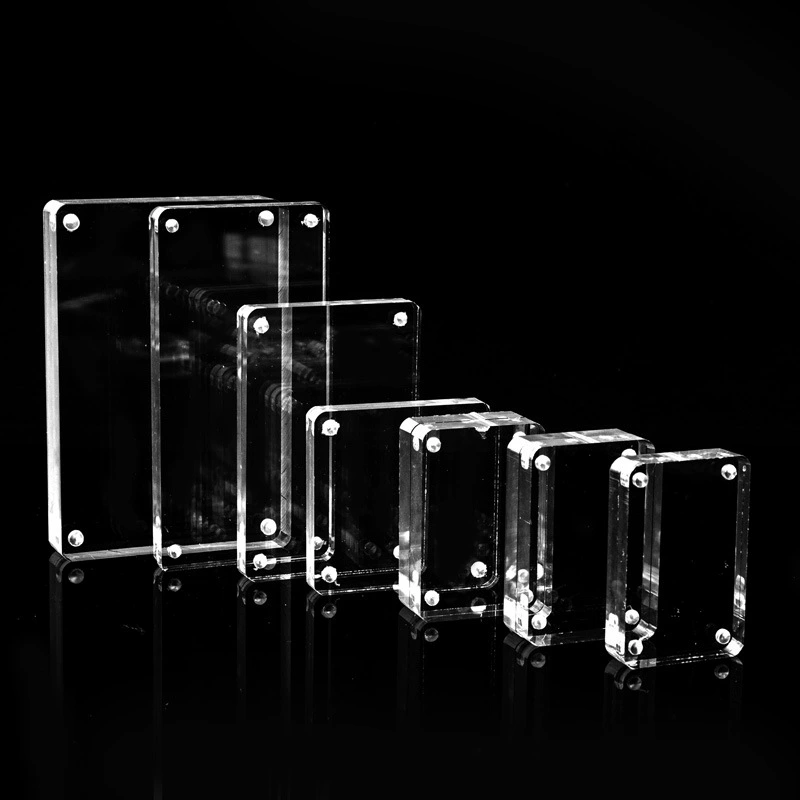 Ручной счет Магнитный всасывающий стержень кирпич Акриловая Карта кирпичный ящик для хранения фоторамка прозрачная многоразмерная канавка кирпич для карт