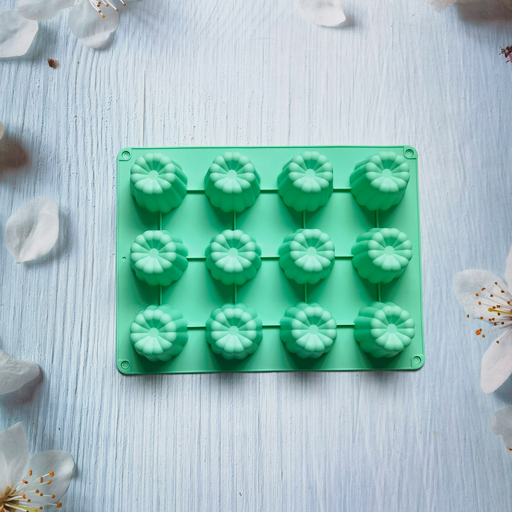 12 Lian Keoli 10 molde de silicona pastel helado pudín molde de postre jabón utensilios