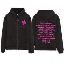 2025 Hot Sale Love Jul Graphic Vintage Zipper Hoodie Man Wom