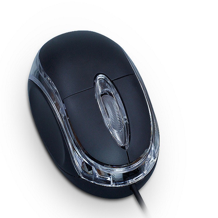 Wired pequeño ratón fotoeléctrico transfronterizo caliente USB Oficina regalo de negocios mini luminoso pequeño ratón Comercio exterior al por mayor