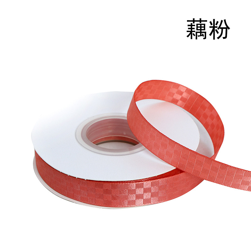 Cinta a cuadros con cinta a cuadros, caja de regalo de flores, embalaje, cinta de tela, lazo, cinta de bricolaje hecha a mano, personalización transfronteriza