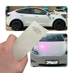 クロスボーダーカーPETパールホワイトからパープル(光沢)変色塗装保護フィルム全車変色ステッカーフィルム